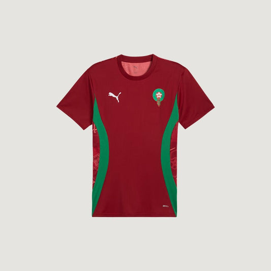 Maroc - Maillot d'avant-match 24/25 - Rouge, Vert