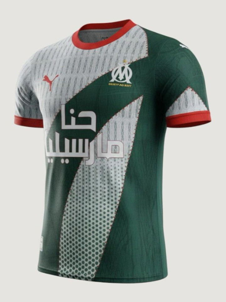 Olympique de Marseille – Maillot Édition Spéciale 2025/26 Homme – Vert, Blanc, Rouge
