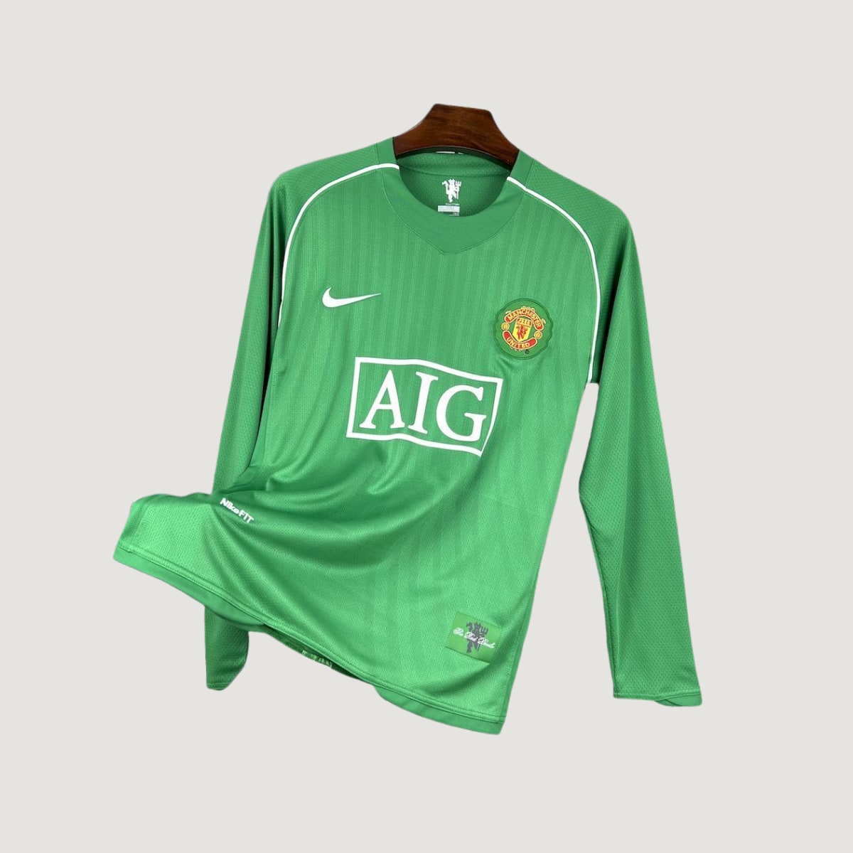Manchester United – Manches Longues Retro 2007/08 – Vert