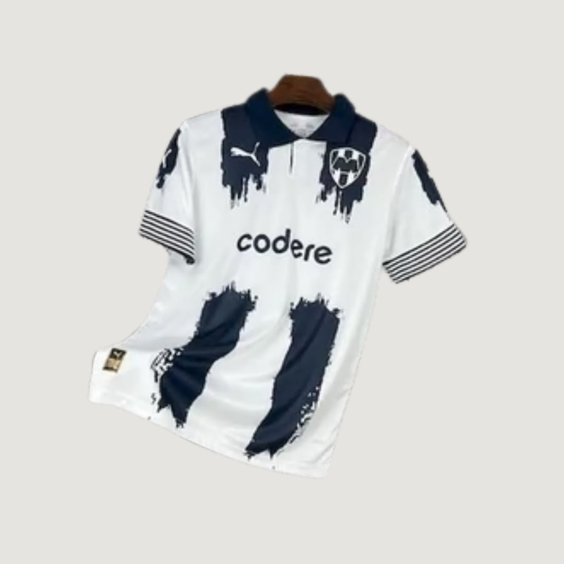 C.F. Monterrey – Maillot Extérieur 2025/26 – Blanc, Bleu Marine