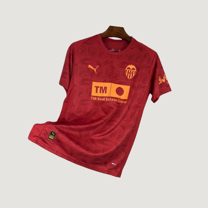 Valencia CF – Maillot Extérieur 2025/2026 – Rouge, Or