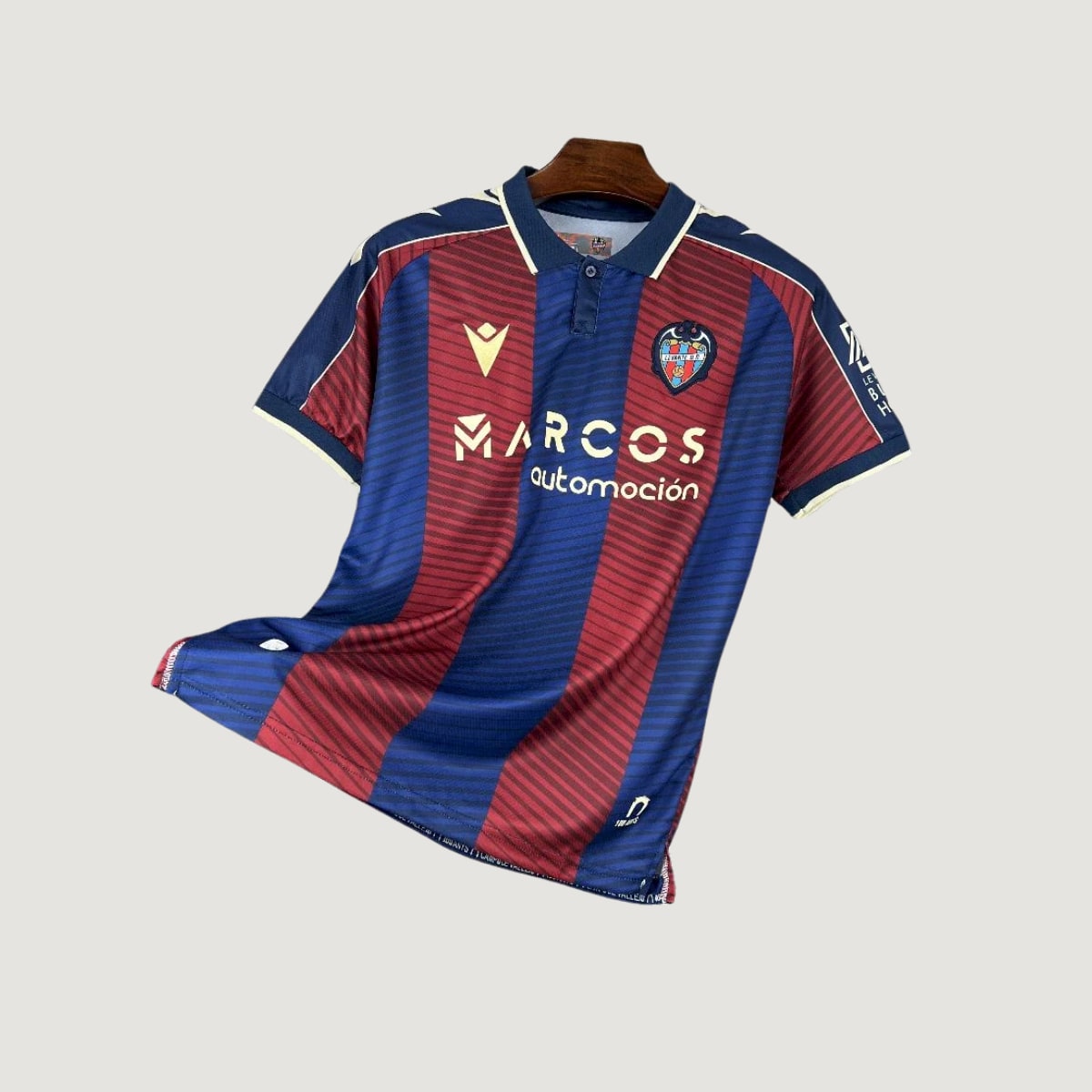 Levante UD – Maillot Domicile 2025/26 – Rayures Bleu, Grenat