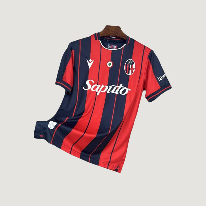 Bologne – Maillot Domicile 2025/26 – Rouge,  Bleu Marine