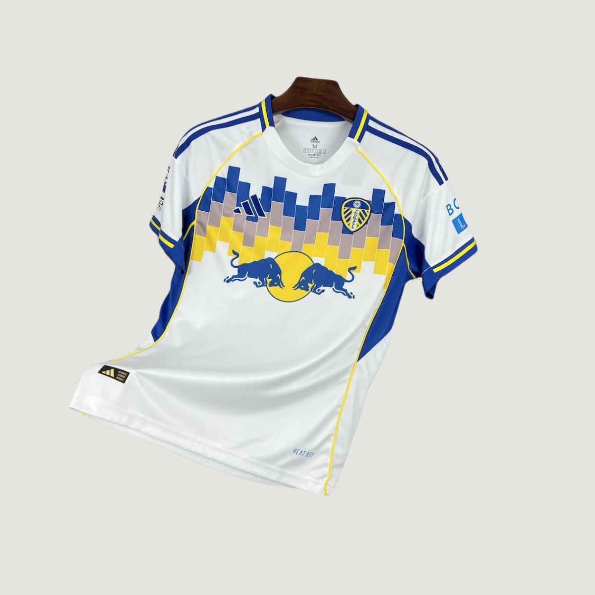 Leeds United – Maillot Domicile 2025/26 – Blanc, Bleu