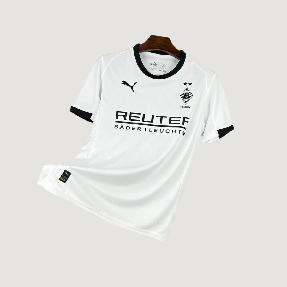 Borussia Mönchengladbach – Maillot Domicile 2025/26 – Blanc, Noir