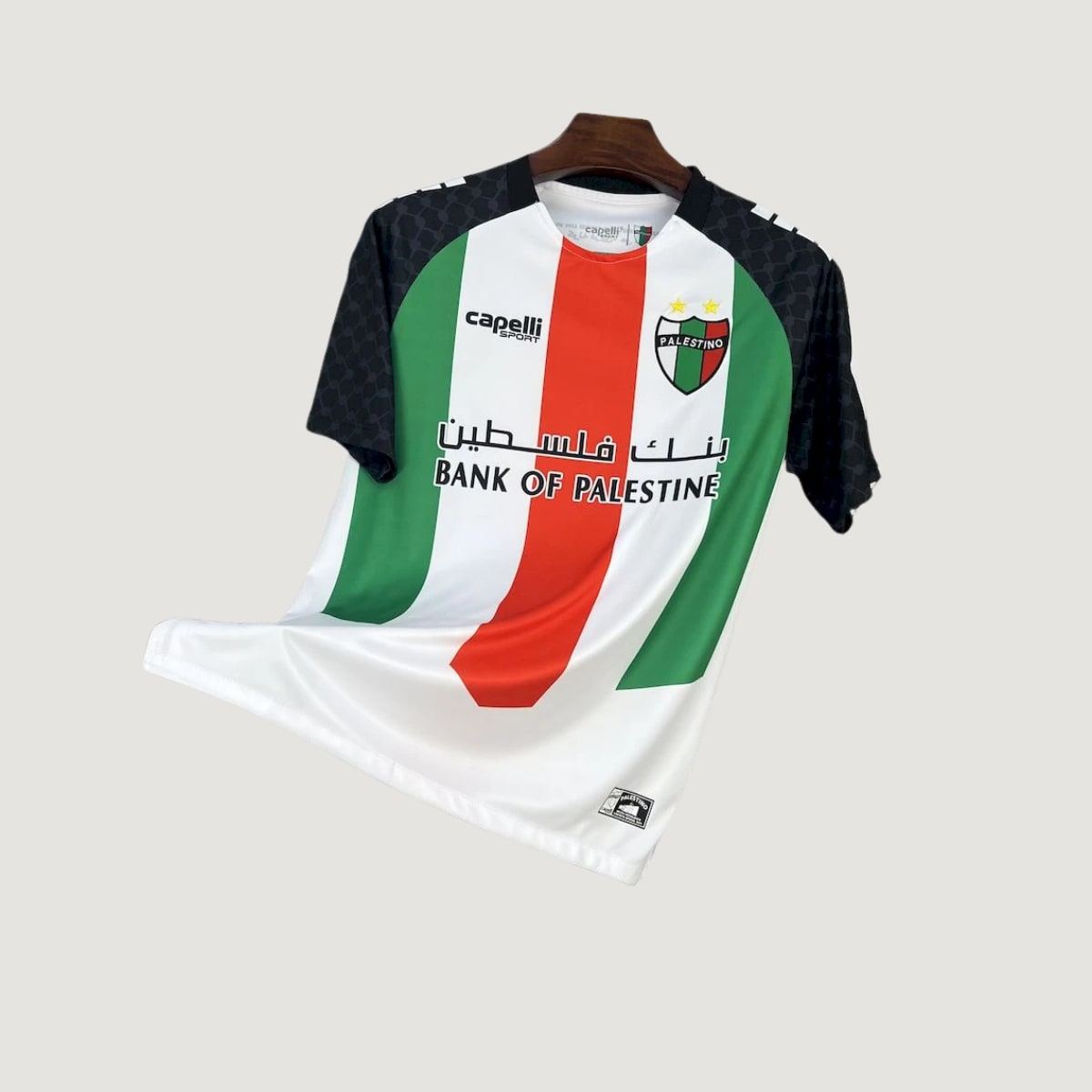CD Palestino – Maillot Domicile 2025/26 – Blanc, Vert, Rouge