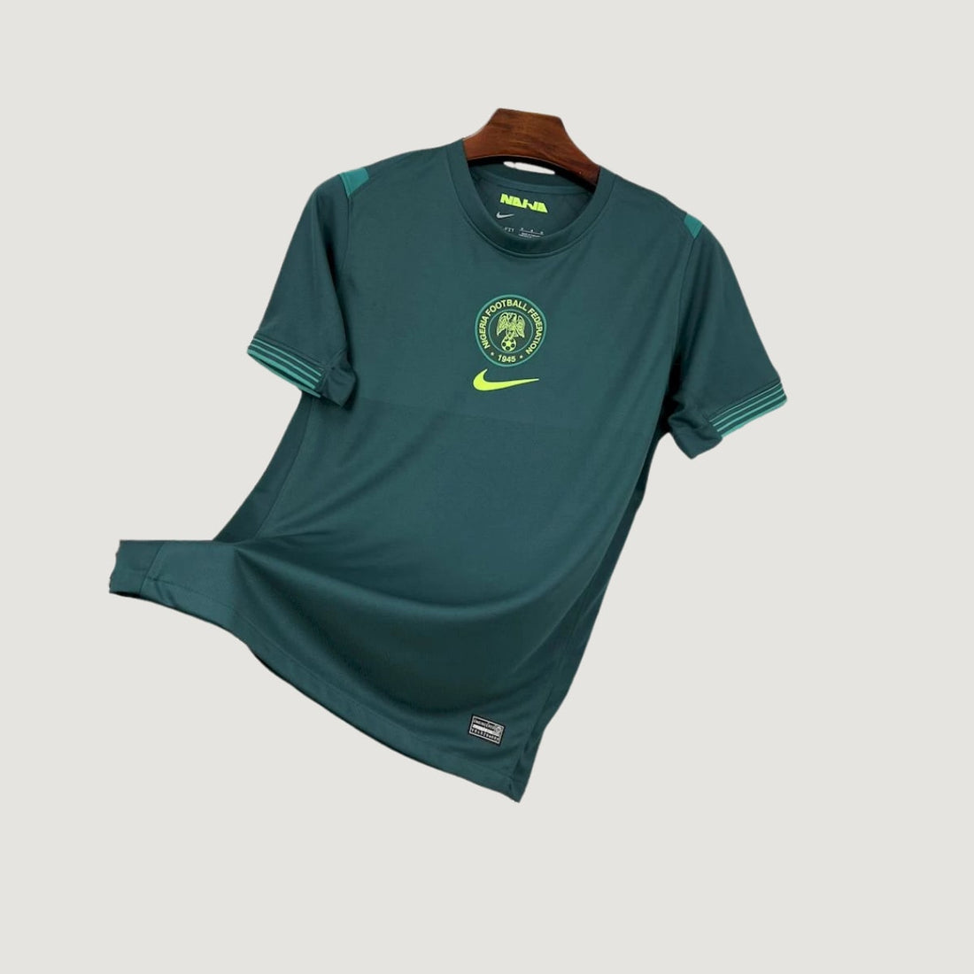 Nigeria – Maillot Extérieur 2025/26 – Bleu Pétrole, Vert Fluo