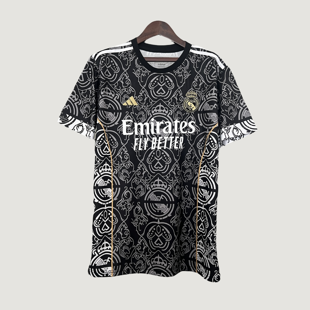 Real Madrid – Maillot Concept – Noir, Blanc (Arabesques)