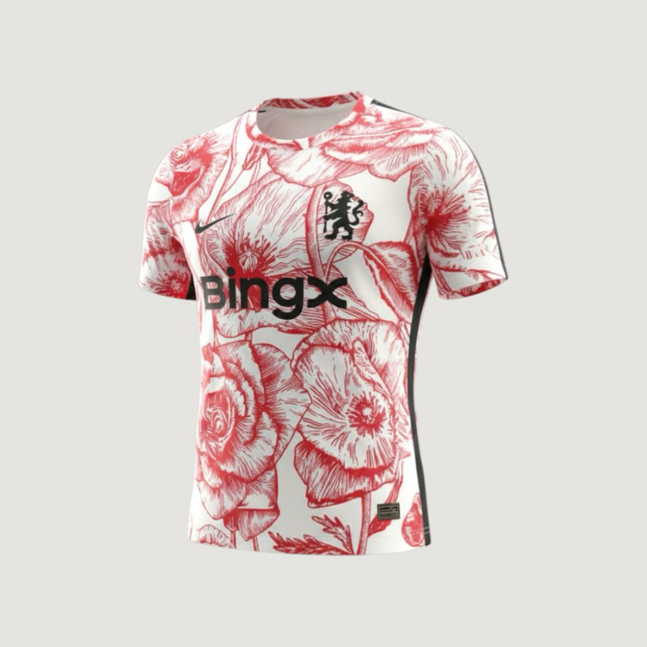 Chelsea – Maillot d’Entraînement 2025-2026 – Blanc / Rouge