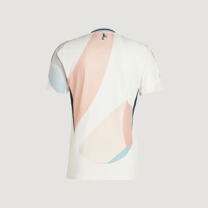 Espagne – Maillot Extérieur 2025/26 (Équipe Féminine) – Blanc, Bleu Ciel & Corail