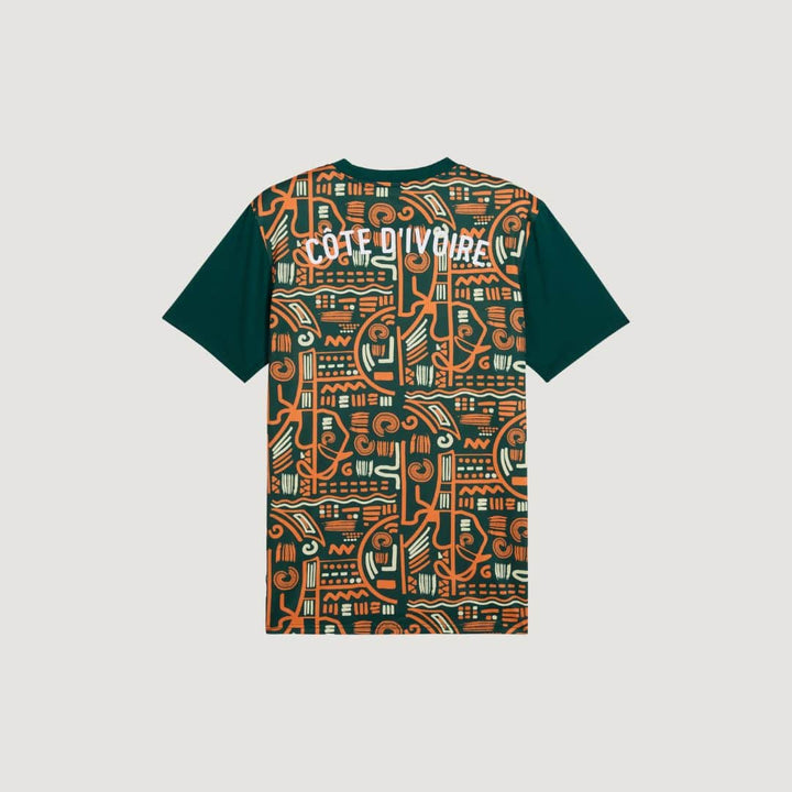 Côte d'Ivoire - Maillot d'avant-match 24/25 - Orange, vert