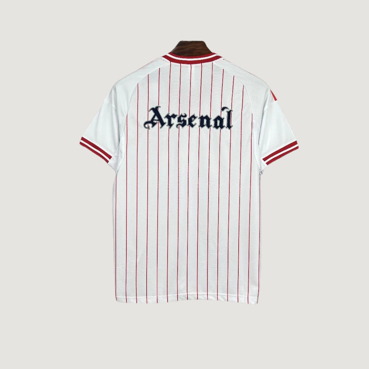 Arsenal – Maillot Concept 2025/26 – Blanc à Rayures Rouges