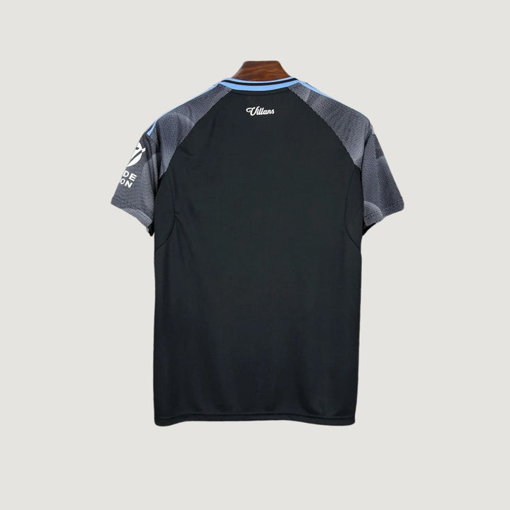 Aston Villa – Maillot Extérieur 2025/26 – Noir, Gris