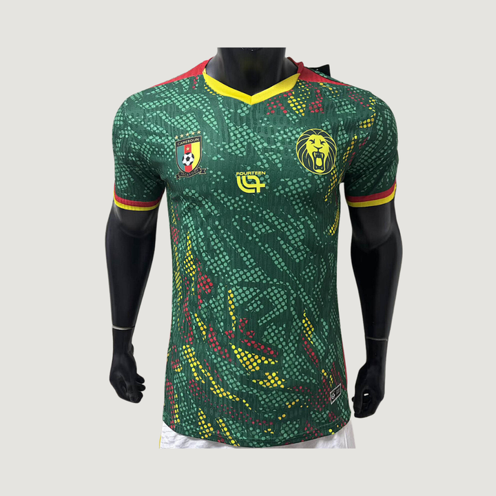 Cameroune – Maillot Domicile Coupe du Monde 2026 – Vert, Jaune, Rouge