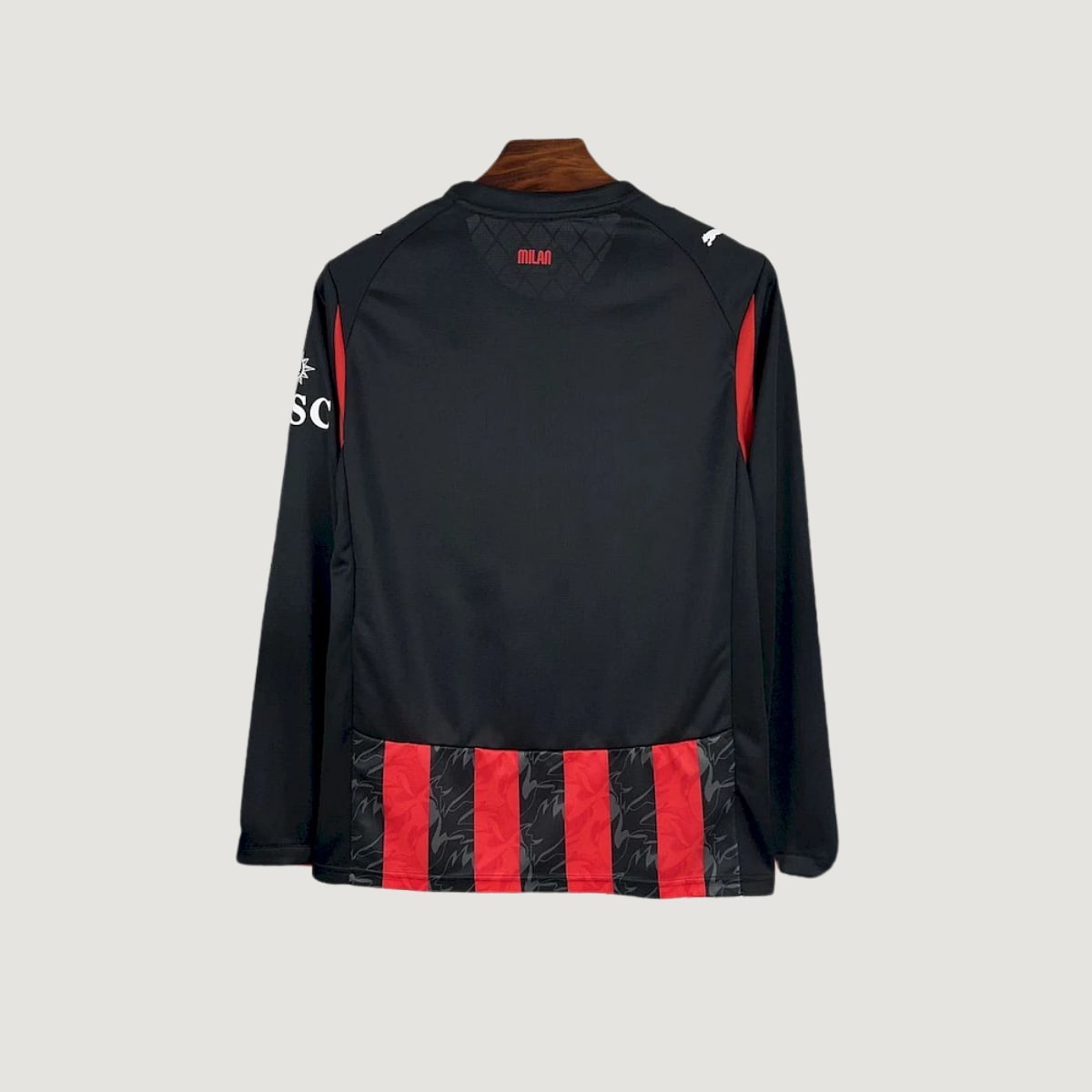 AC Milan – Maillot Domicile 2025/26 Manches Longues – Rouge, Noir
