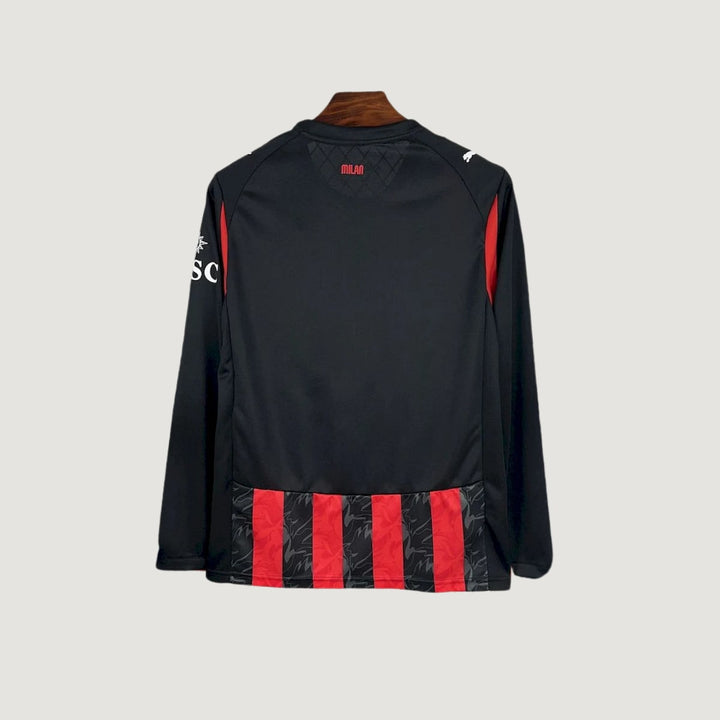 AC Milan – Maillot Domicile 2025/26 Manches Longues – Rouge, Noir