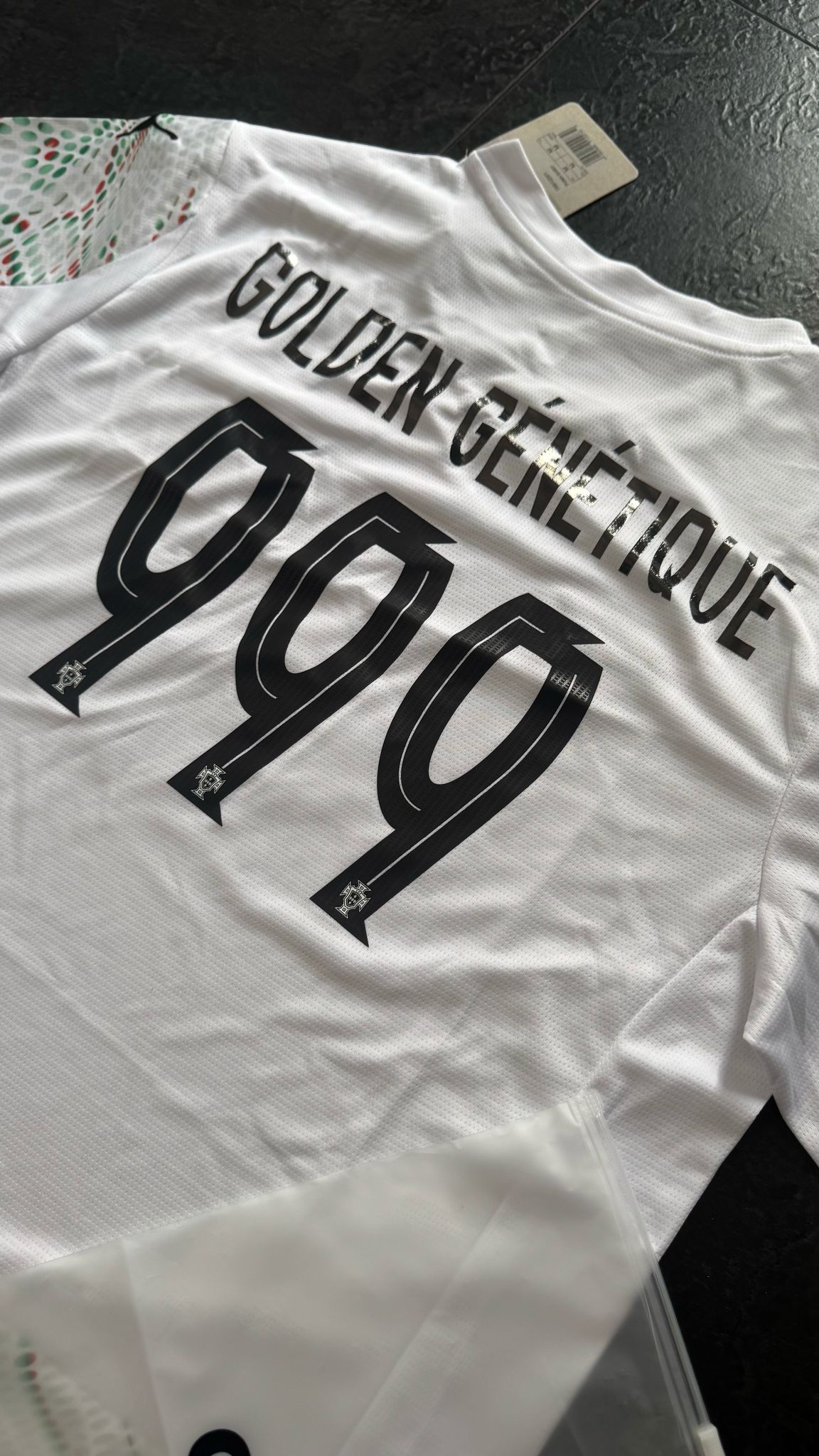 Portugal - Maillot Extérieur 2025 - Blanc,Vert et Noir