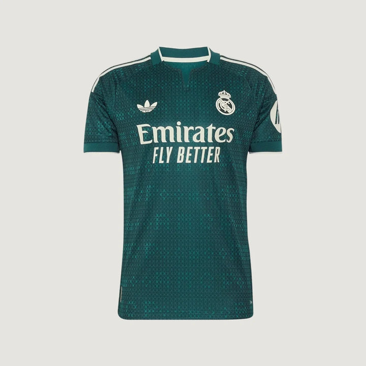 Real Madrid – Maillot Extérieur 2026/27 – Vert Sapin, Crème – face