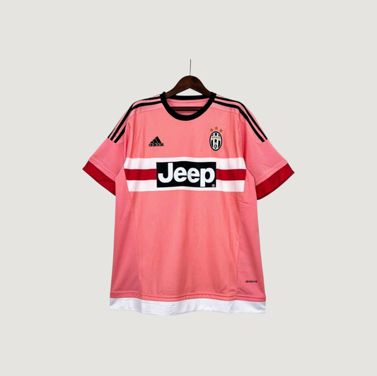 JUVENTUS - MAILLOT RÉTRO 2015/16 - ROSE, NOIR, BLANC
