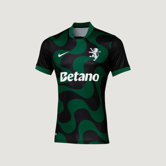 SPORTING CP – MAILLOT EXTÉRIEUR 25/26 – NOIR & VERT