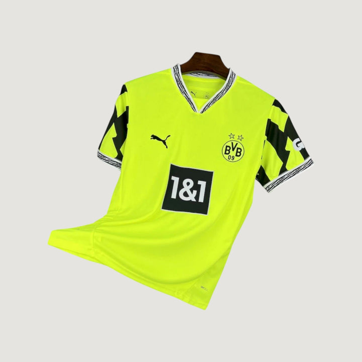BORUSSIA DORTMUND – MAILLOT EXTÉRIEUR 25/26 – JAUNE FLUO & NOIR