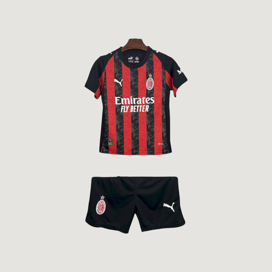 AC Milan – Ensemble Domicile 25/26 Enfant – Rouge & Noir