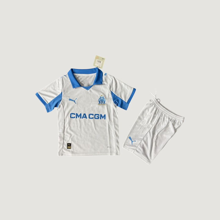 Olympique de Marseille – Maillot Extérieur Enfant 25/26 – Noir & Bleu