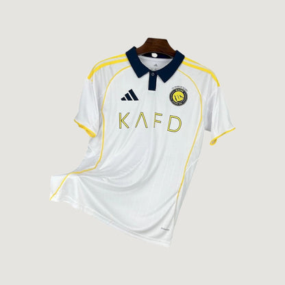 Al Nassr – Maillot Domicile 25/26 – Blanc & Jaune