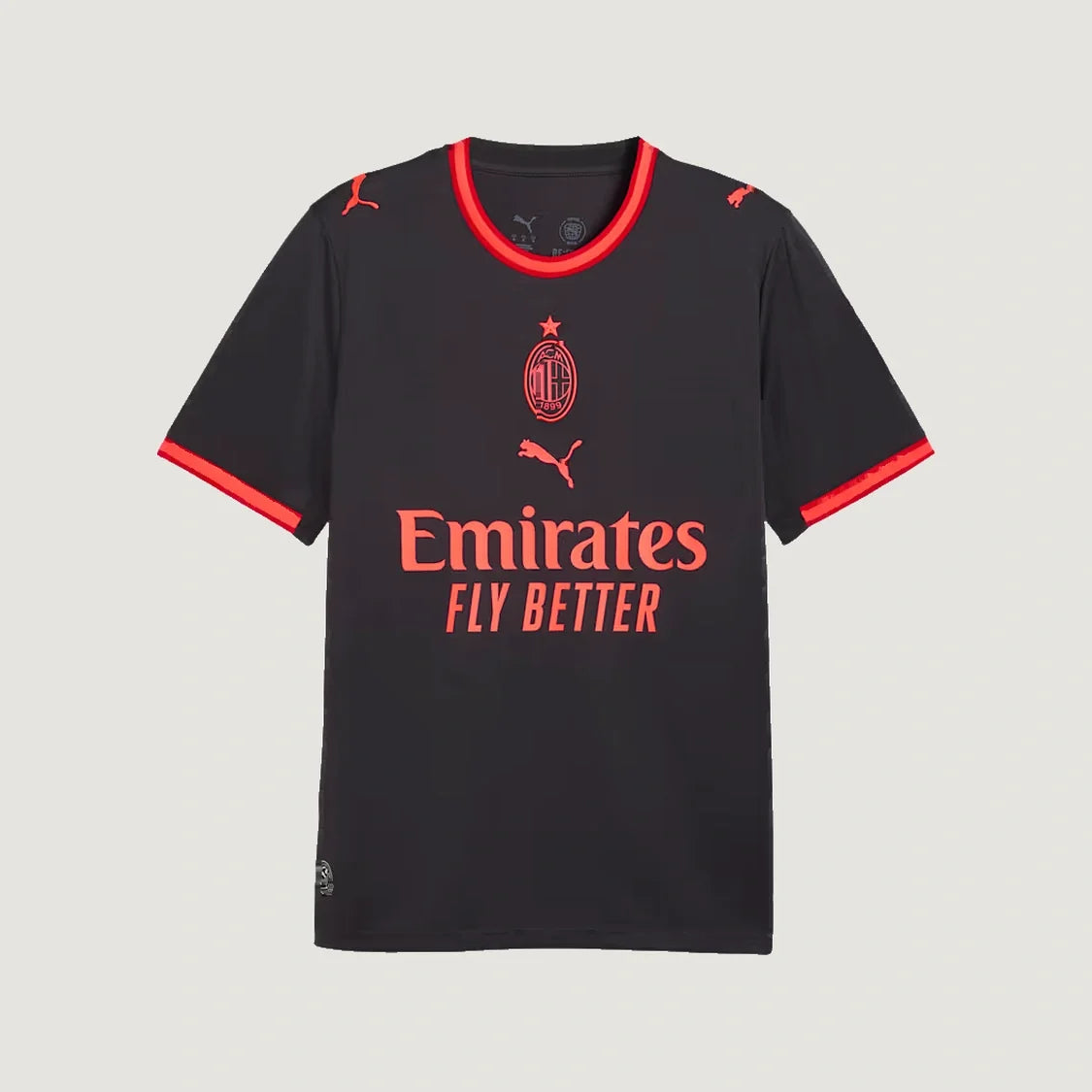 AC Milan – Maillot Third 2026/27 – Noir, Rouge corail – face
