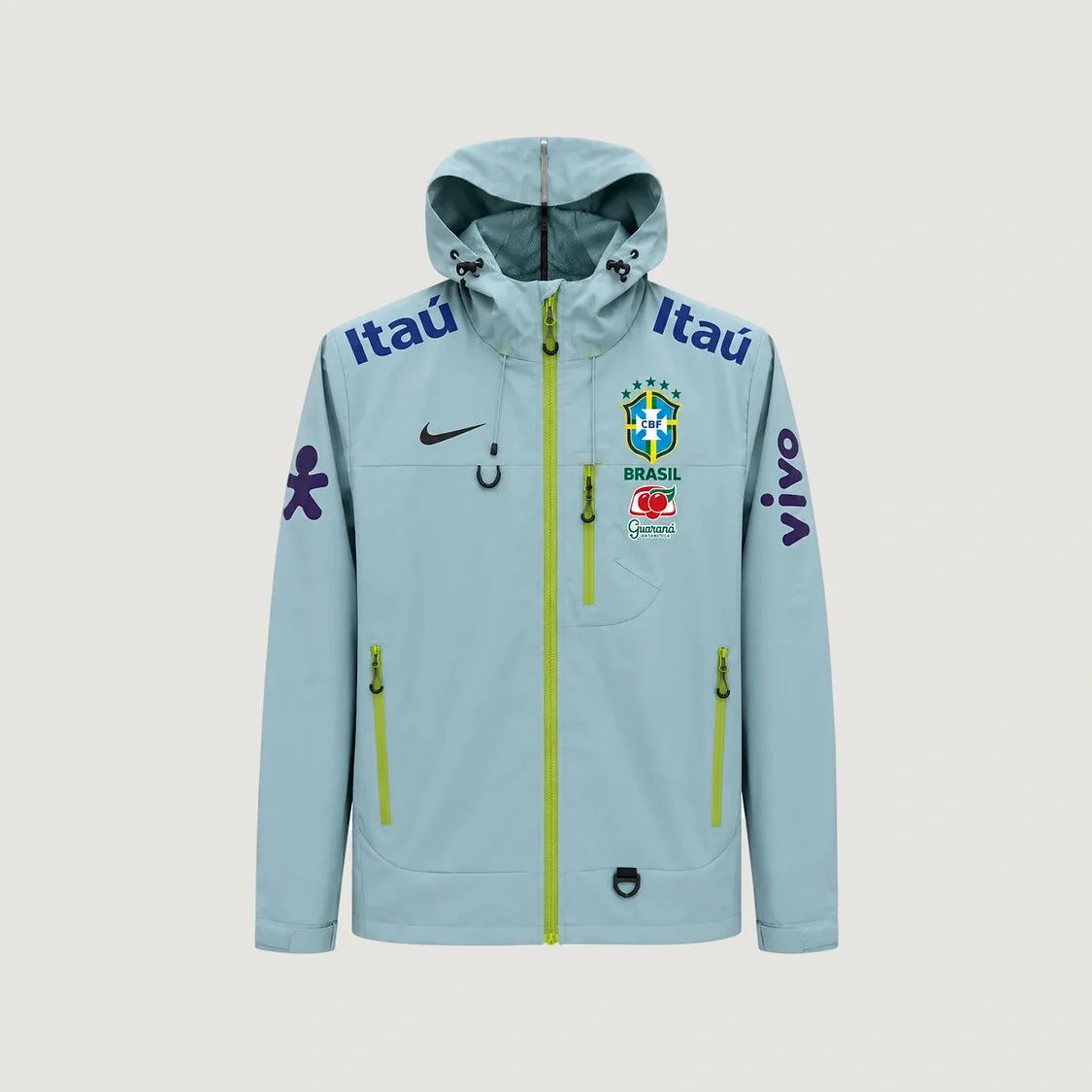 Brésil – Veste Coupe-Vent à Capuche