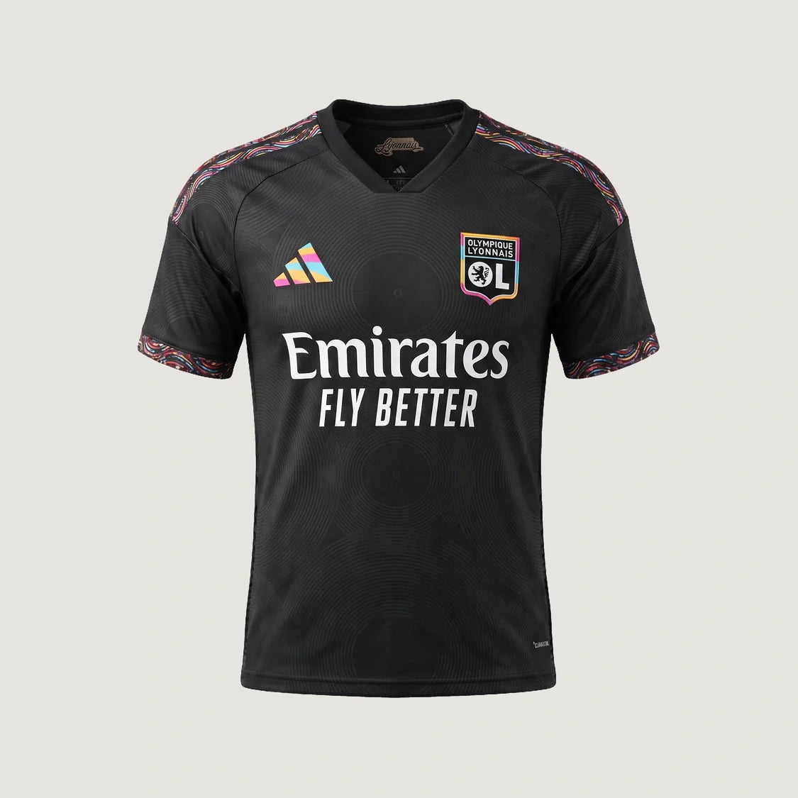 Olympique Lyonnais – Maillot Third 2026/27 – Noir, Multicolore – face