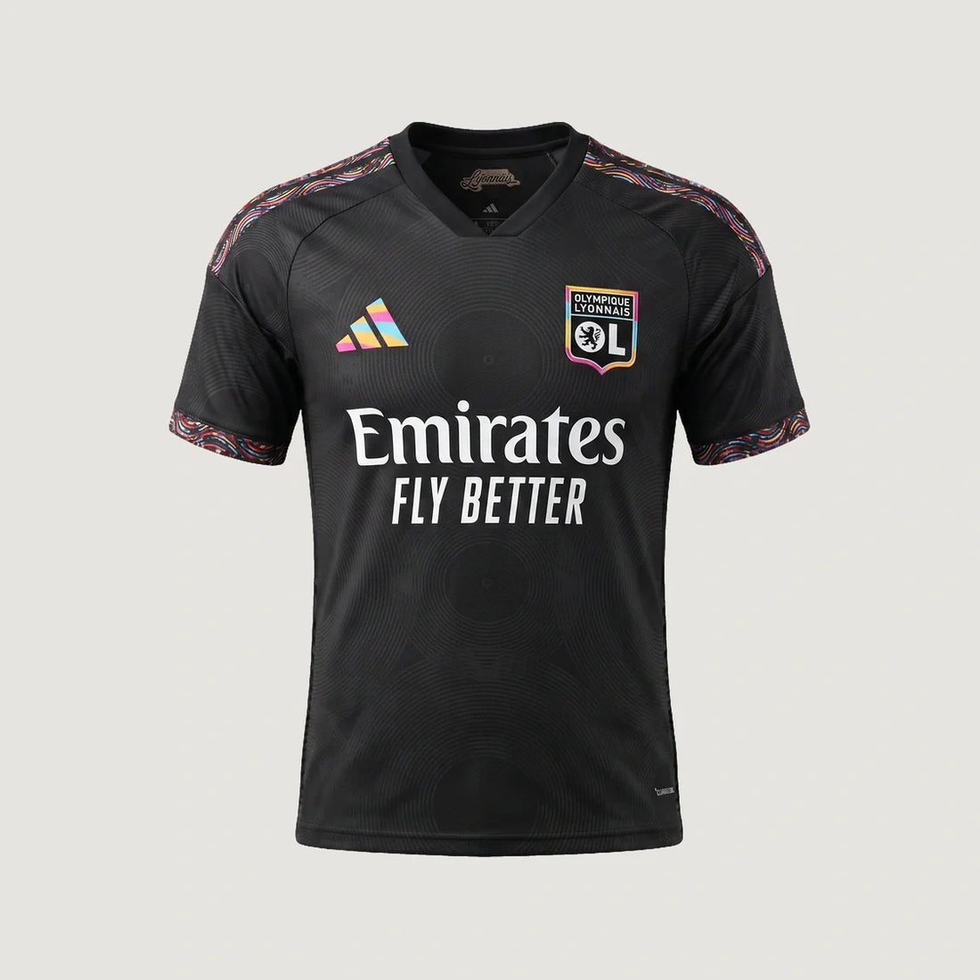 Olympique Lyonnais – Maillot Third 2026/27 – Noir, Multicolore – face