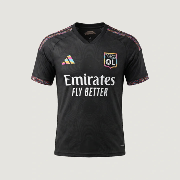 Olympique Lyonnais – Maillot Third 2026/27 – Noir, Multicolore – face