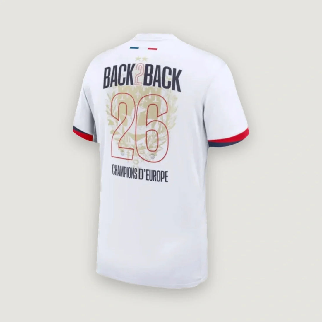 Paris Saint Germain - 2 Étoiles Back To Back Extérieur LDC - 25/26 - Blanc – dos