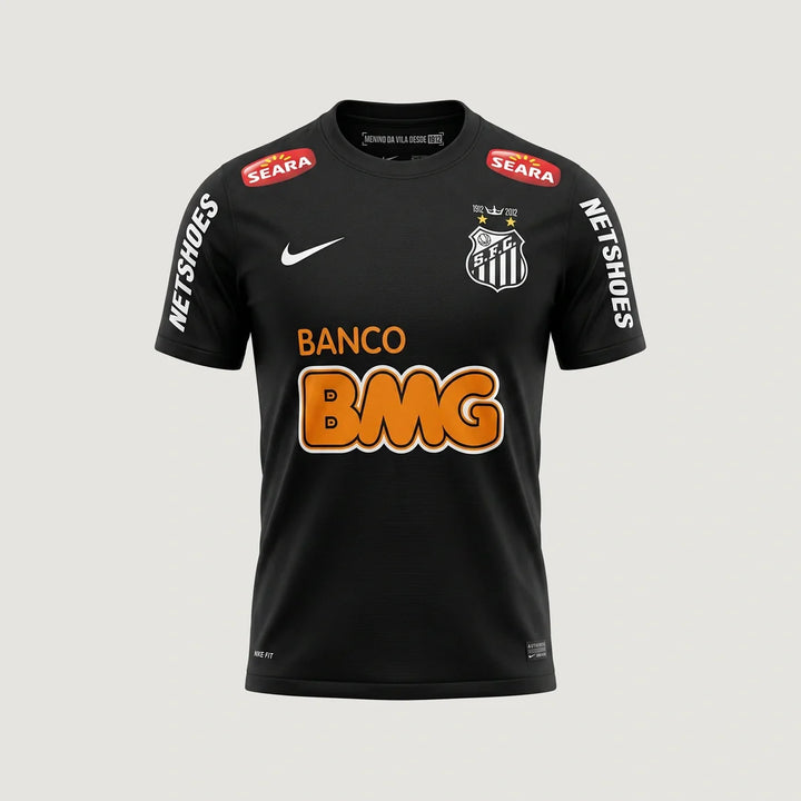 Santos FC – Maillot Extérieur 2012 – Noir – face