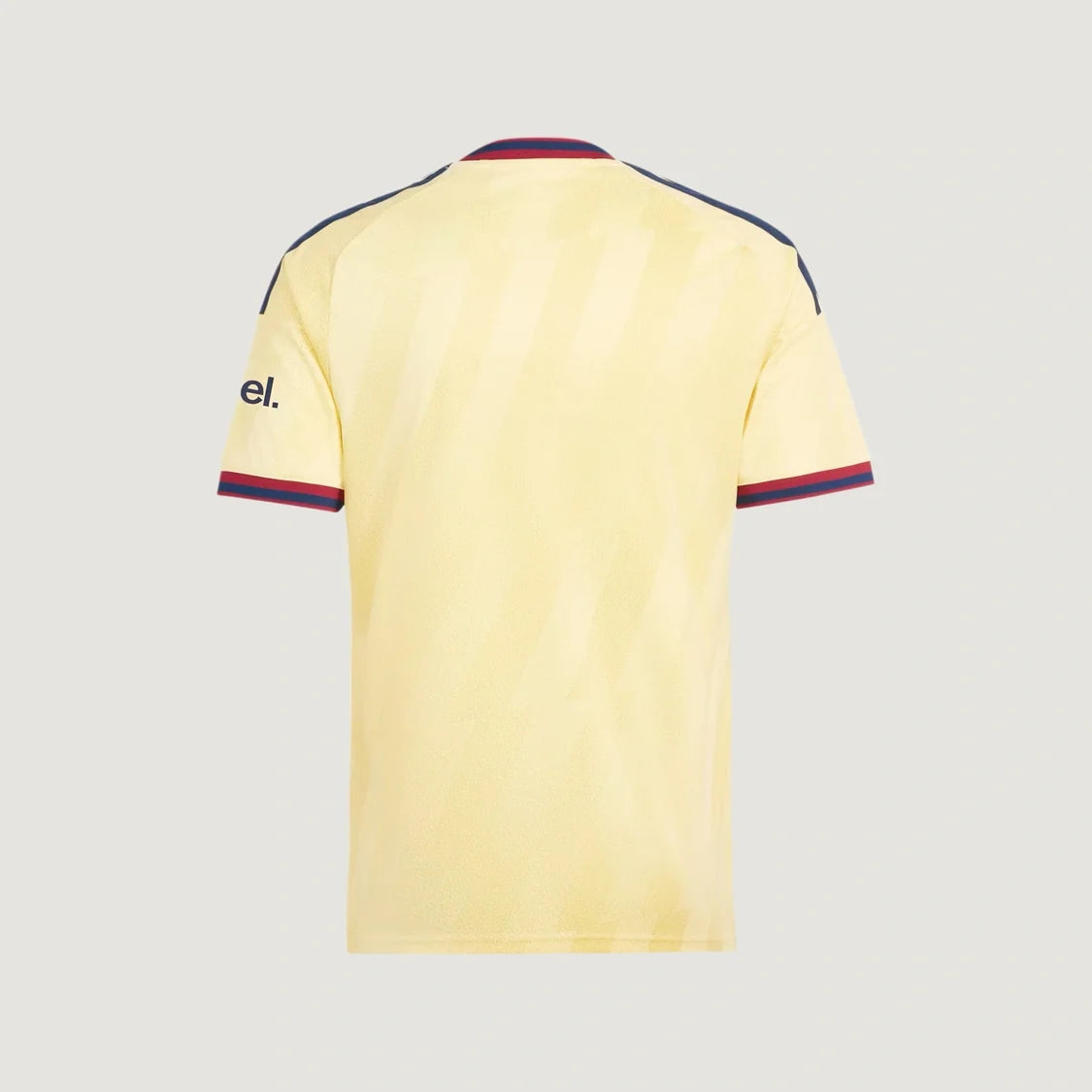 Arsenal FC – Maillot Third 2026/27 – Jaune pâle, Bleu marine, Rouge – dos